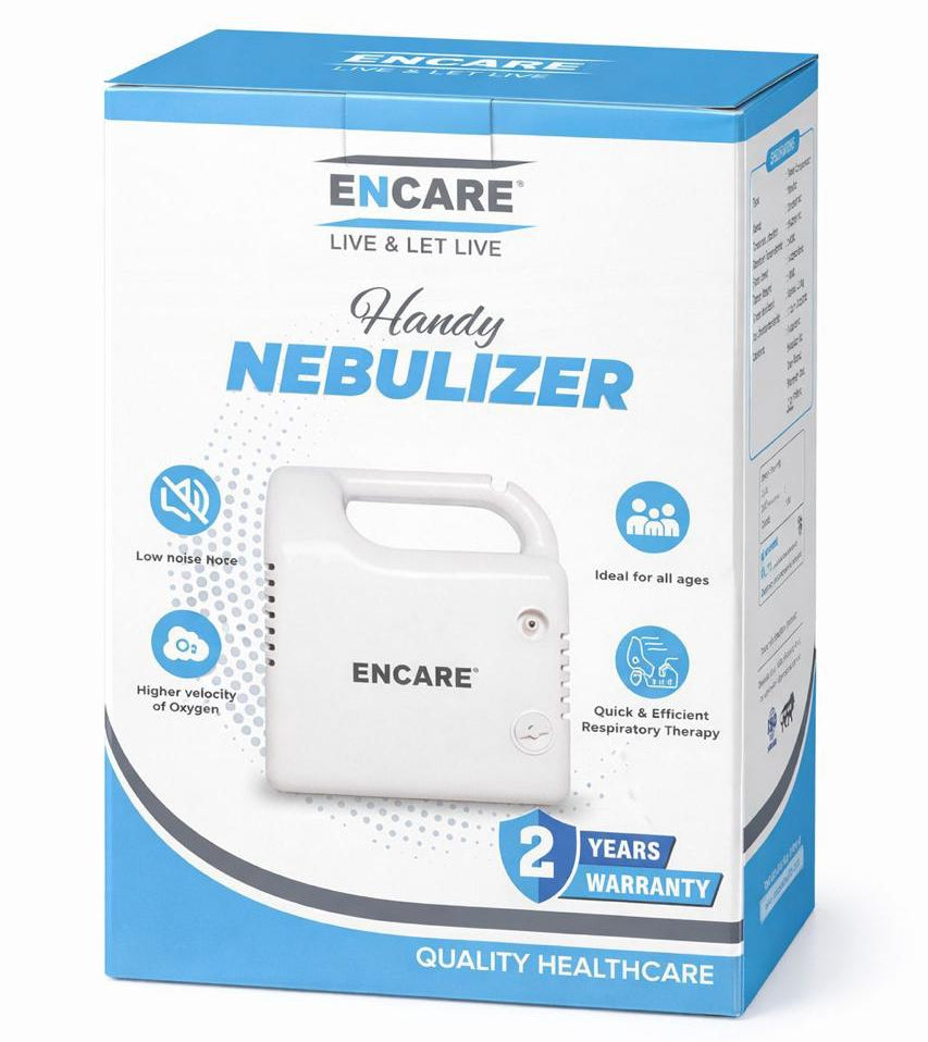 Encare Handy Nebulizer packaging on a white background
