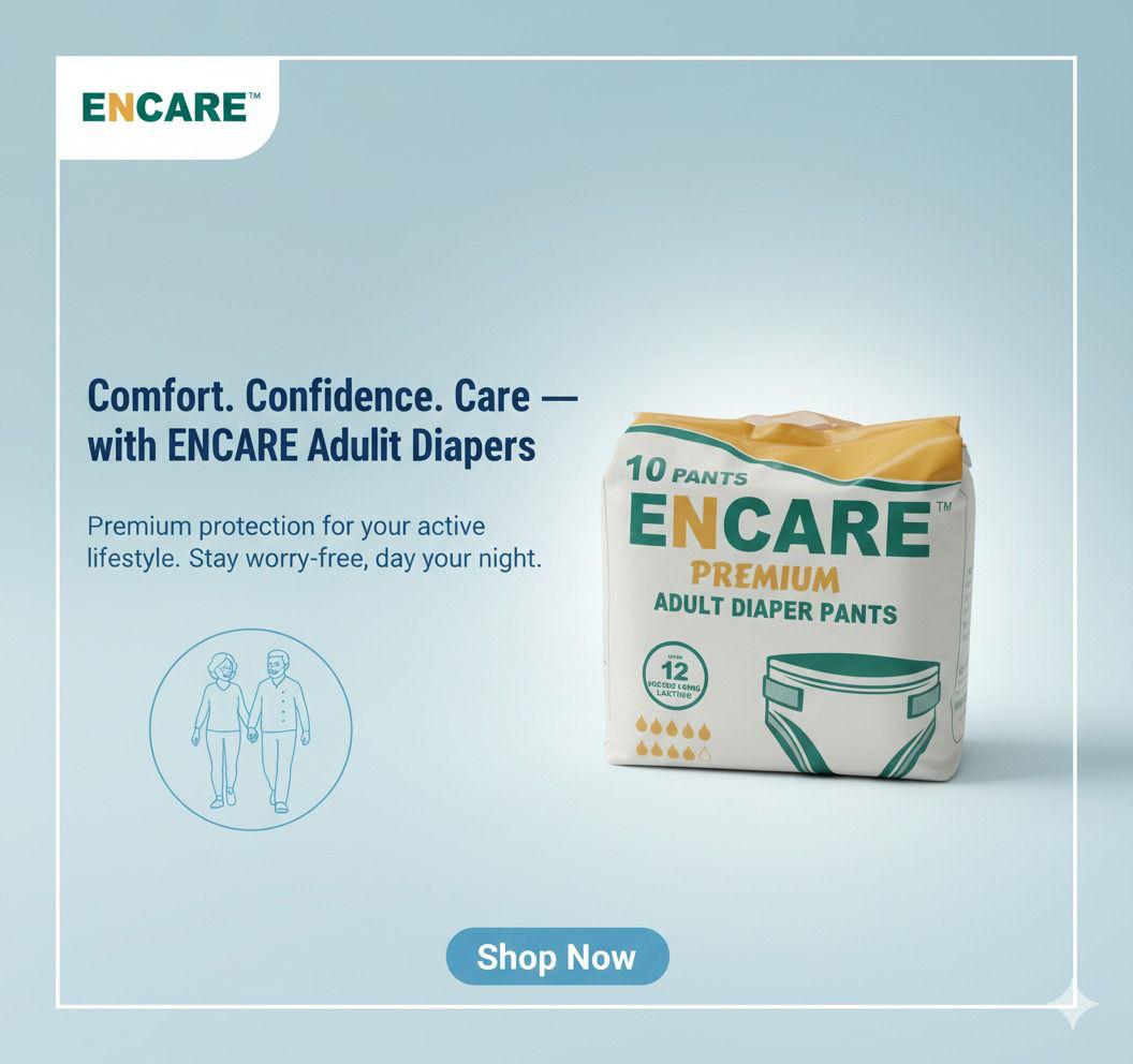 Encare Premium Adult Diapers Pant Style
