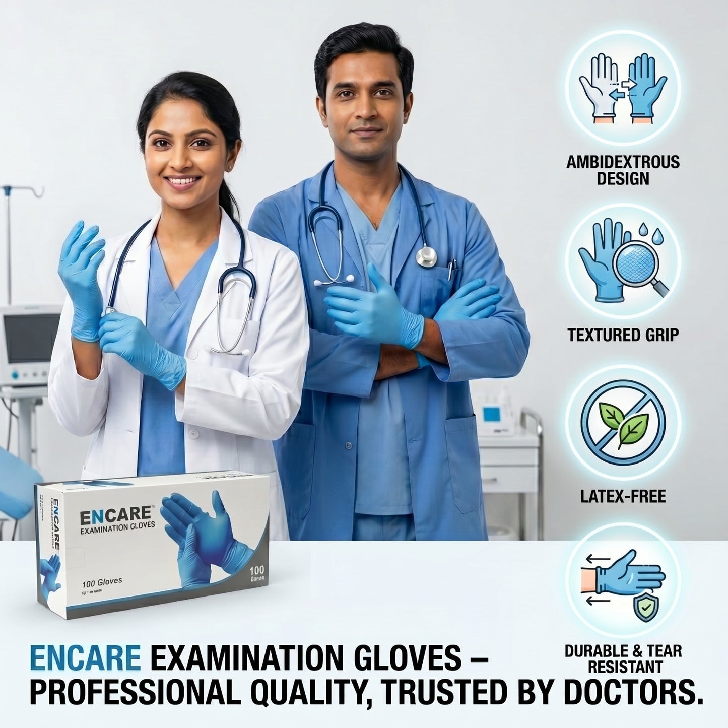 Examination Nitrile – Blue