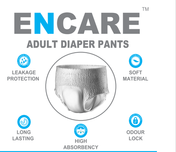 Enqiretly Wear-resistant Breathable Waterproof Hygiene Nappy Pants  Incontinence Underwear Reusable Adult Diapers 
